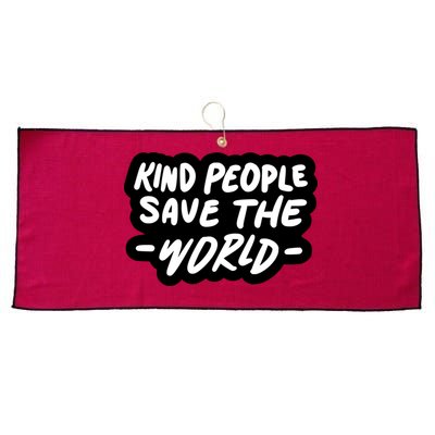 Kind People Save The World Large Microfiber Waffle Golf Towel