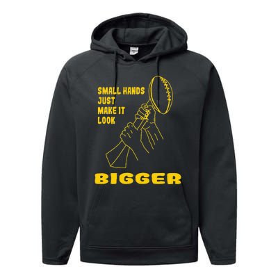 Kenny Pickett Small Hands Just Make It Look Bigger Performance Fleece Hoodie