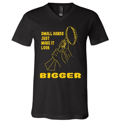 Kenny Pickett Small Hands Just Make It Look Bigger V-Neck T-Shirt