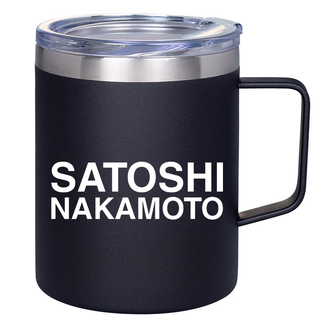 Kendrick’S Pop Satoshi Nakamoto 12oz Stainless Steel Coffee Mug