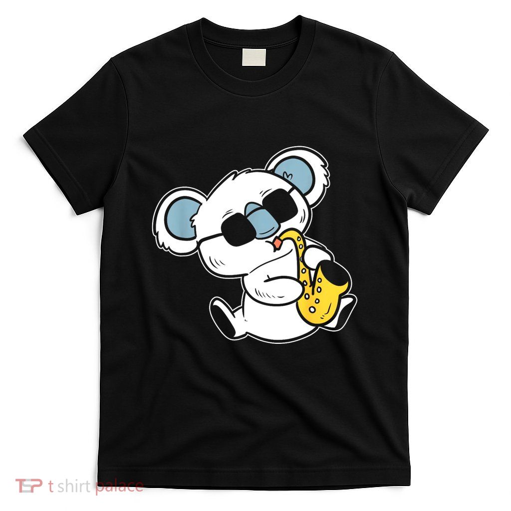 Koala Playing Saxophone Band Member T-Shirt