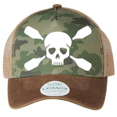 Kayak Paddling Skull Gift Legacy Tie Dye Trucker Hat