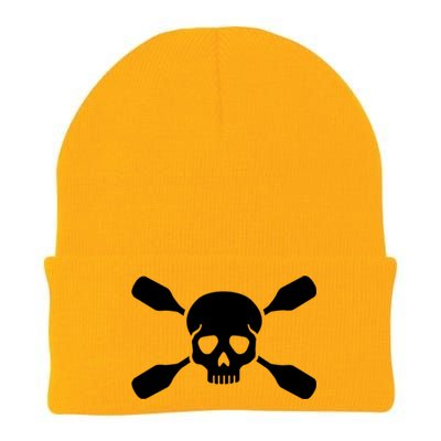 Kayak Paddling Skull Gift Knit Cap Winter Beanie