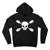 Kayak Paddling Skull Gift Hoodie