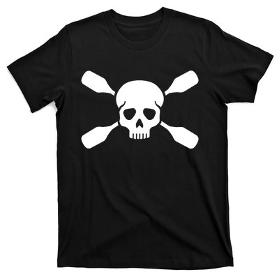 Kayak Paddling Skull Gift T-Shirt