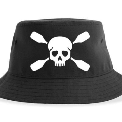 Kayak Paddling Skull Gift Sustainable Bucket Hat