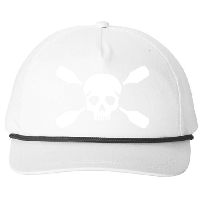 Kayak Paddling Skull Gift Snapback Five-Panel Rope Hat