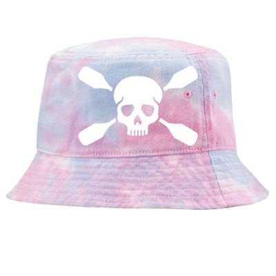 Kayak Paddling Skull Gift Tie-Dyed Bucket Hat