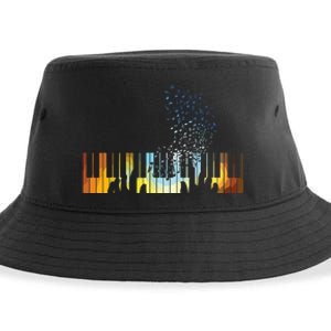 Keyboard Piano Shirts Gift For Men Women Kids Sustainable Bucket Hat