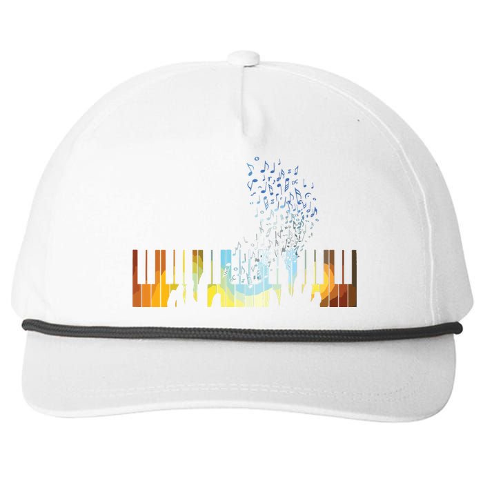 Keyboard Piano Shirts Gift For Men Women Kids Snapback Five-Panel Rope Hat