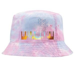 Keyboard Piano Shirts Gift For Men Women Kids Tie-Dyed Bucket Hat