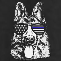 K9 Police Thin Blue Line German Shepherd Patriotic Hat