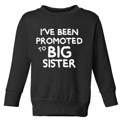 Promoted To Big Sister Toddler Sweatshirt