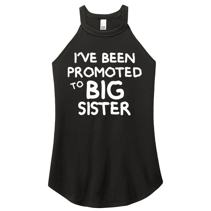 Promoted To Big Sister Women's Perfect Tri Rocker Tank