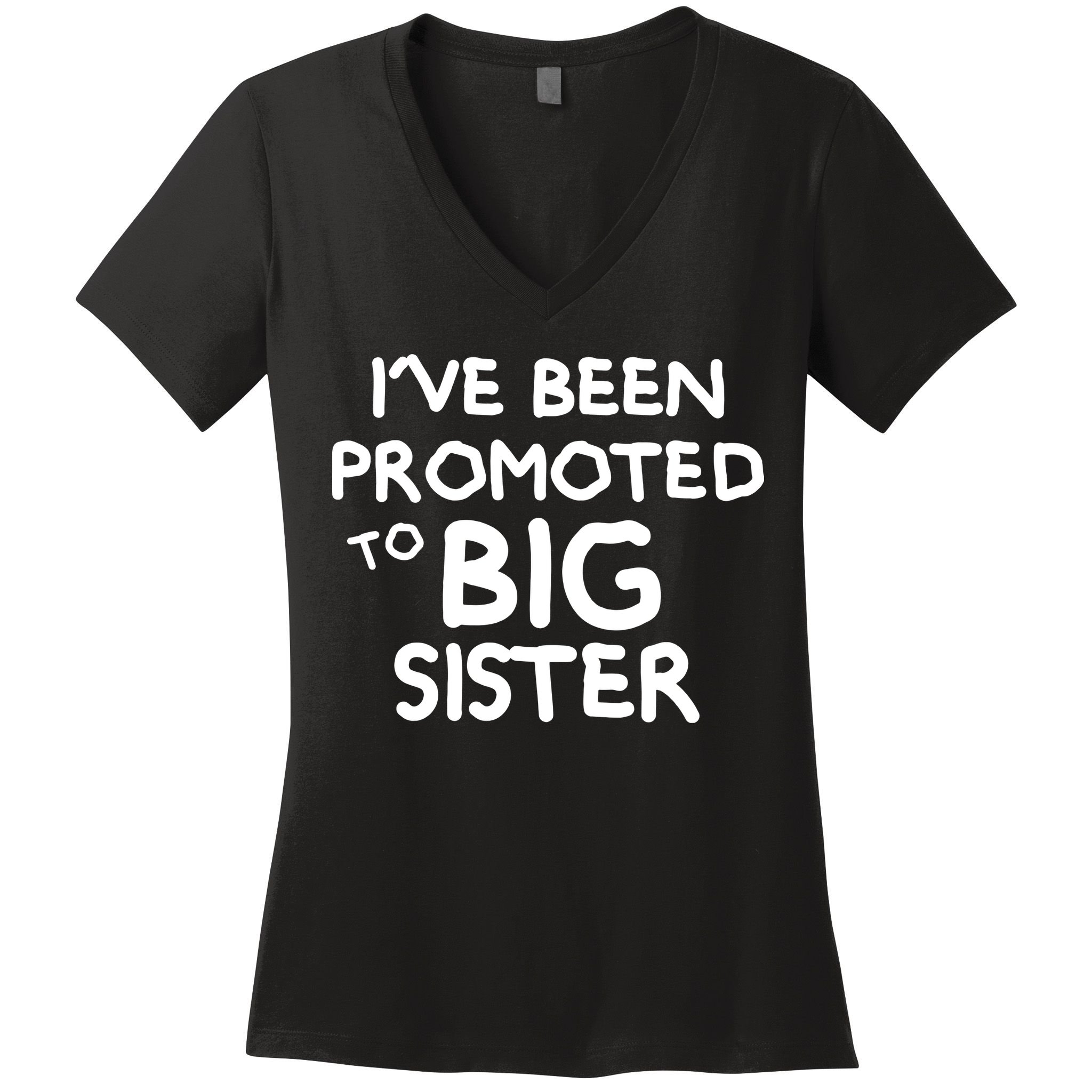 Promoted To Big Sister Women's V-Neck T-Shirt