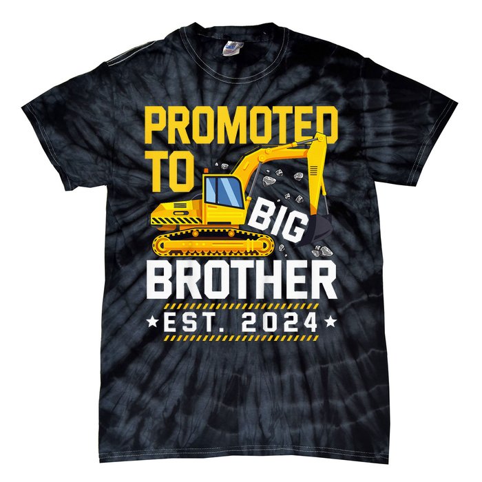 Kids Promoted To Big Bro 2024 Leveled Up To Big Brother 2024 Kids Tie-Dye T-Shirt