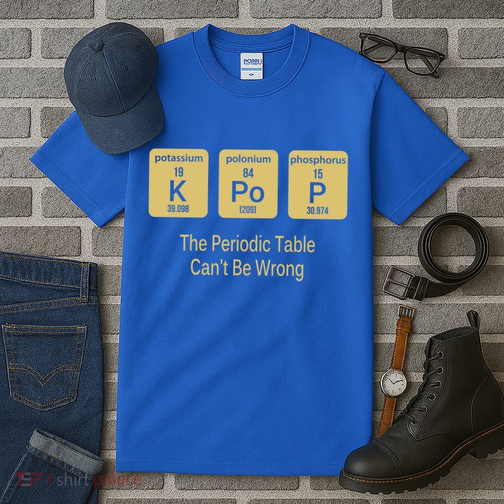 Kpop Periodic Table Seoul Hallyu Funny Korean Fashion Gayo Gift Tall T-Shirt