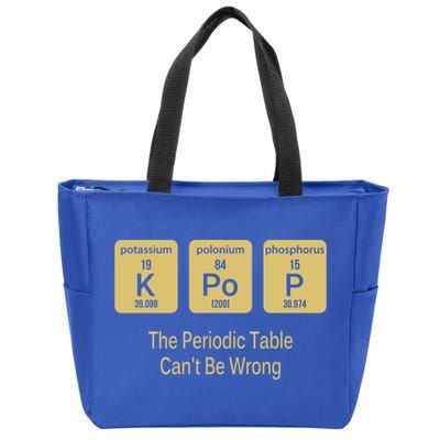 Kpop Periodic Table Seoul Hallyu Funny Korean Fashion Gayo Gift Zip Tote Bag