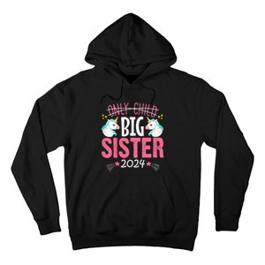 Kids Promoted To Big Sister Est 2024 Unicorn Hoodie