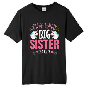 Kids Promoted To Big Sister Est 2024 Unicorn Tall Fusion ChromaSoft Performance T-Shirt