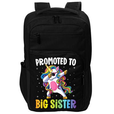 Kids Promoted To Big Sister Dabbing Unicorn Older Sister Impact Tech Backpack