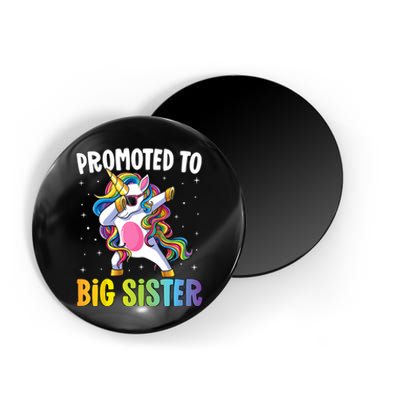 Kids Promoted To Big Sister Dabbing Unicorn Older Sister Magnet