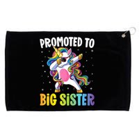 Kids Promoted To Big Sister Dabbing Unicorn Older Sister Grommeted Golf Towel