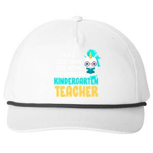 Kindergarten Preschool Teacher Kindergarten Teacher Cute Gift Snapback Five-Panel Rope Hat