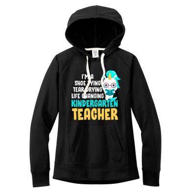 Kindergarten Preschool Teacher Kindergarten Teacher Cute Gift Women's Fleece Hoodie