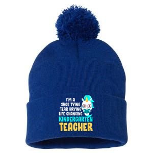 Kindergarten Preschool Teacher Kindergarten Teacher Cute Gift Pom Pom 12in Knit Beanie