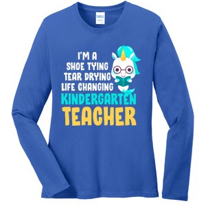 Kindergarten Preschool Teacher Kindergarten Teacher Cute Gift Ladies Long Sleeve Shirt