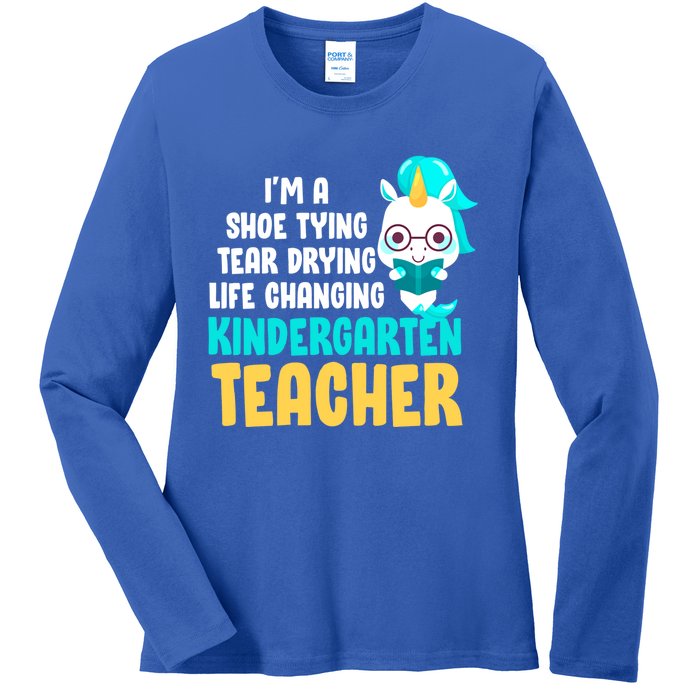 Kindergarten Preschool Teacher Kindergarten Teacher Cute Gift Ladies Long Sleeve Shirt