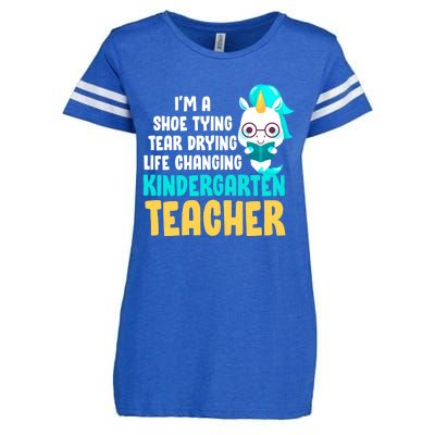 Kindergarten Preschool Teacher Kindergarten Teacher Cute Gift Enza Ladies Jersey Football T-Shirt