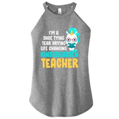 Kindergarten Preschool Teacher Kindergarten Teacher Cute Gift Women's Perfect Tri Rocker Tank