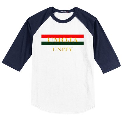 Kwanzaa Panafrican Umoja Day T Baseball Sleeve Shirt