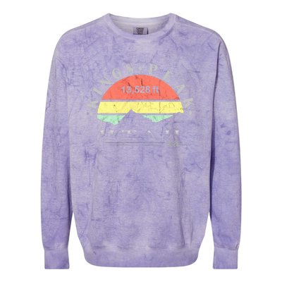 Kings Peak Utah Colorblast Crewneck Sweatshirt