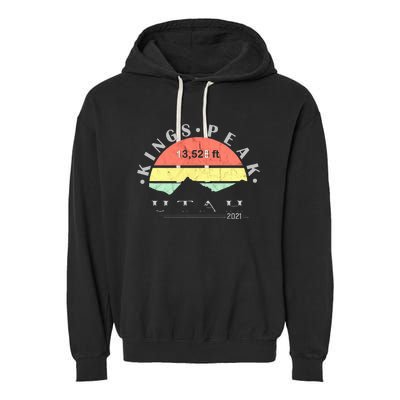 Kings Peak Utah Garment-Dyed Fleece Hoodie