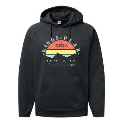 Kings Peak Utah Performance Fleece Hoodie