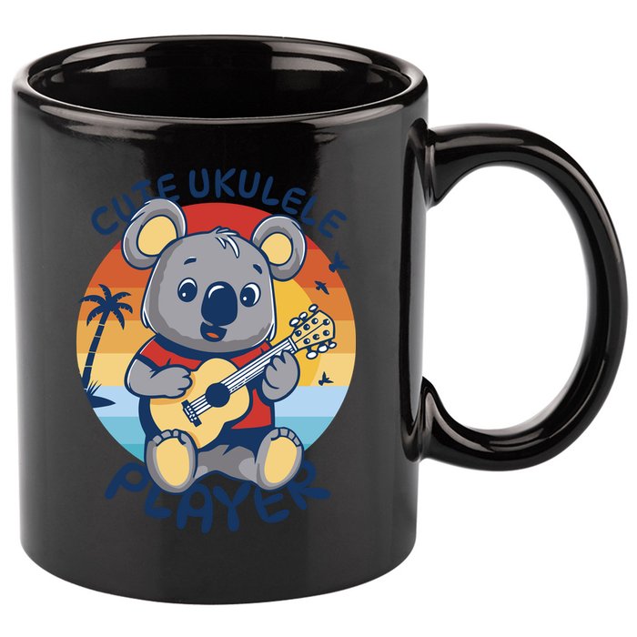 Koala Playing Ukulele 11oz C Handle Ceramic Mug