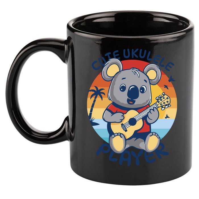 Koala Playing Ukulele 11oz C Handle Ceramic Mug