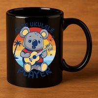 Koala Playing Ukulele 11oz C Handle Ceramic Mug
