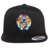 Koala Playing Ukulele Flatbill Hat