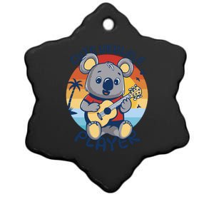 Koala Playing Ukulele Ceramic Star Ornament