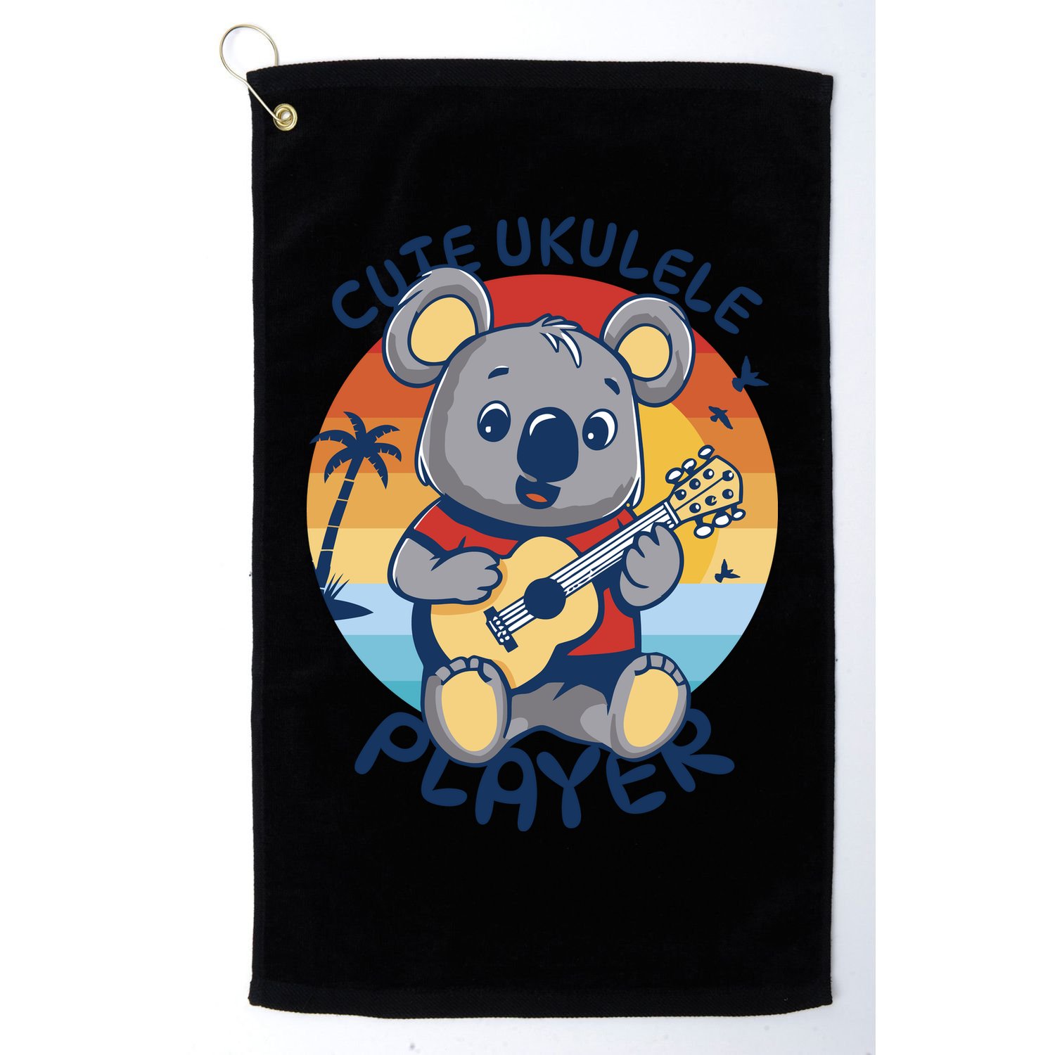 Koala Playing Ukulele Golf Towel