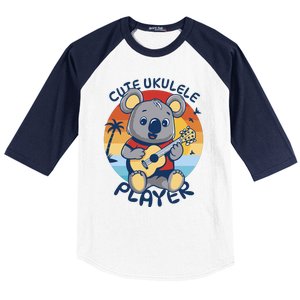 Koala Playing Ukulele Baseball Sleeve Shirt