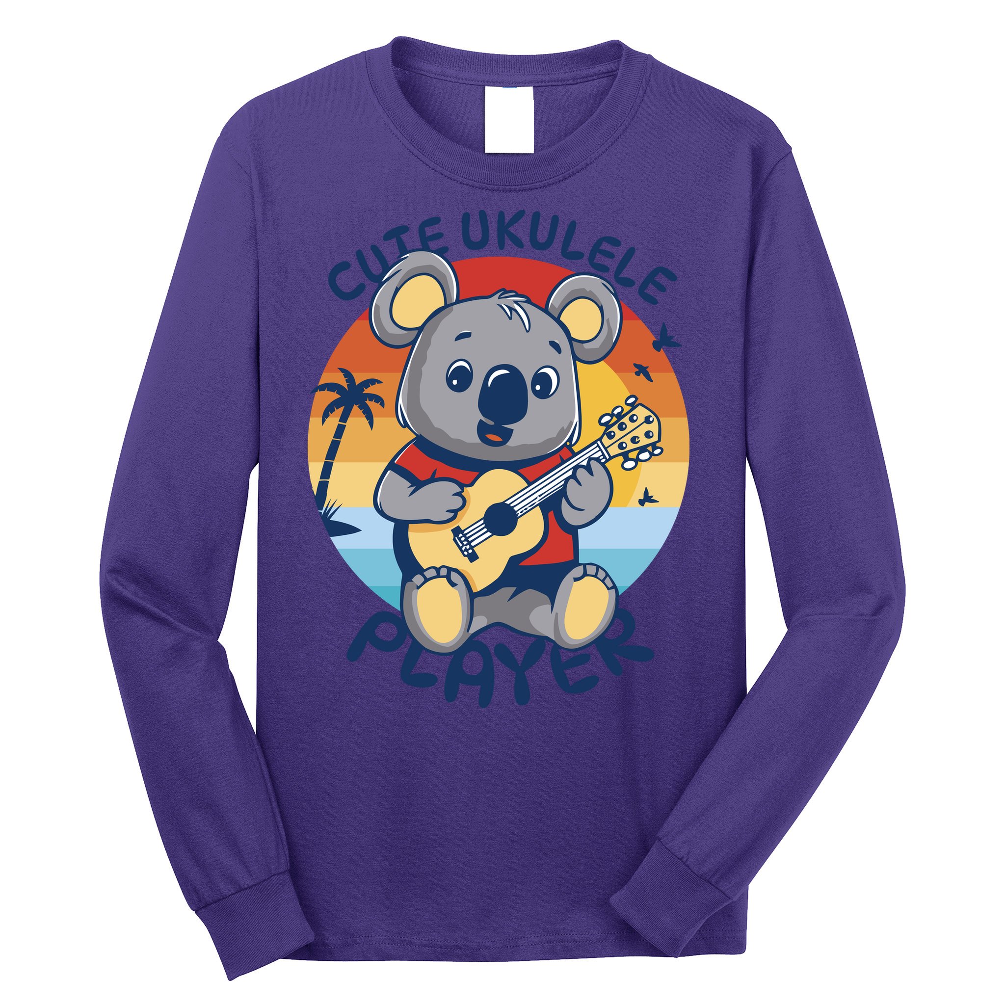 Koala Playing Ukulele Long Sleeve Shirt