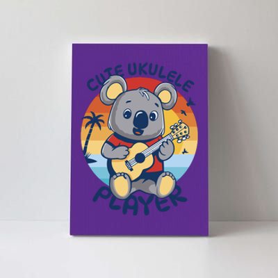 Koala Playing Ukulele Canvas