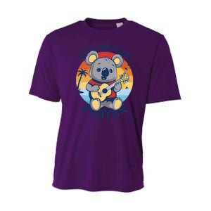 Koala Playing Ukulele Youth Performance Sprint T-Shirt