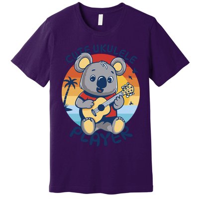 Koala Playing Ukulele Premium T-Shirt