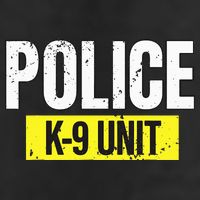 K9 Police Unit Dog Canine Officer 7 Panel Mesh Trucker Snapback Hat